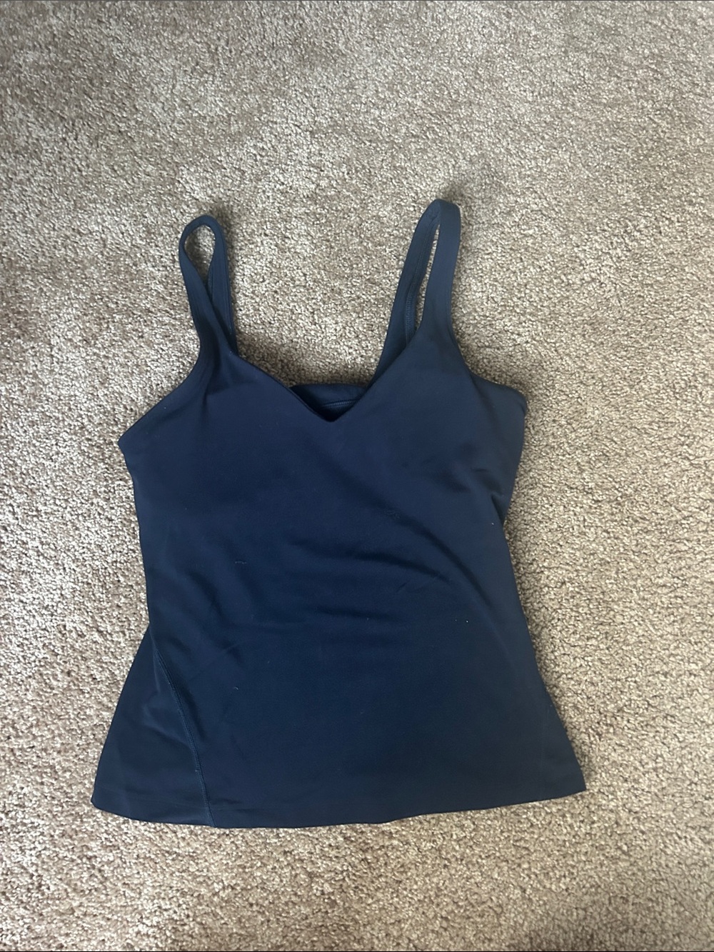 Lululemon navy align waist length tank size 6